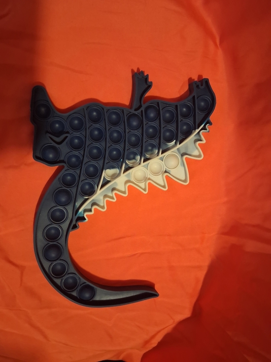 fidget sensory toy Other - Crocodile Pop-It Sensory Toy in Dark Blue and White - Kids Fidget Play